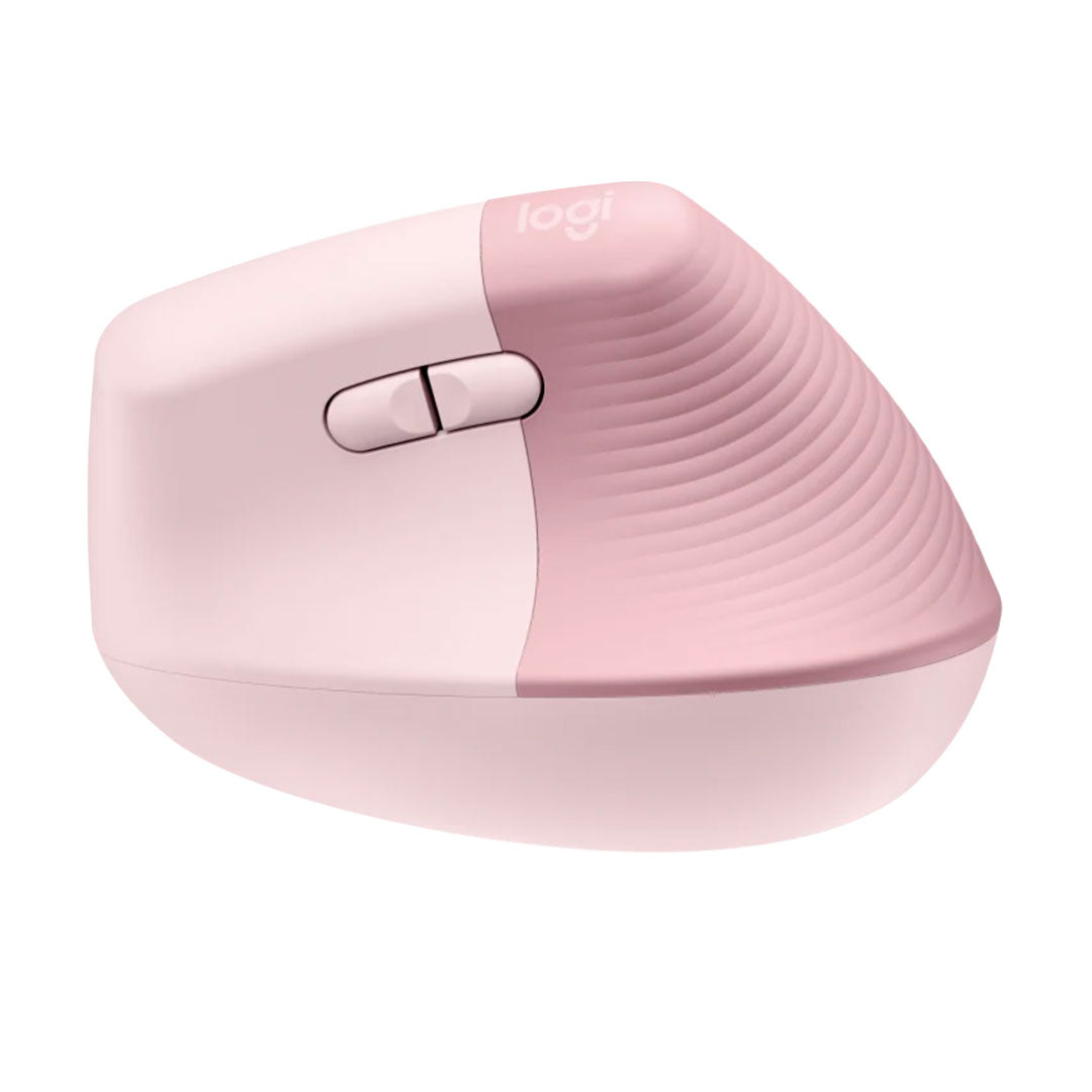 LOGITECH LIFT Mouse vertical ergonómico derecho 6 botones, Rosa, Bluetooth, USB, 4000 dpi, 910-006472