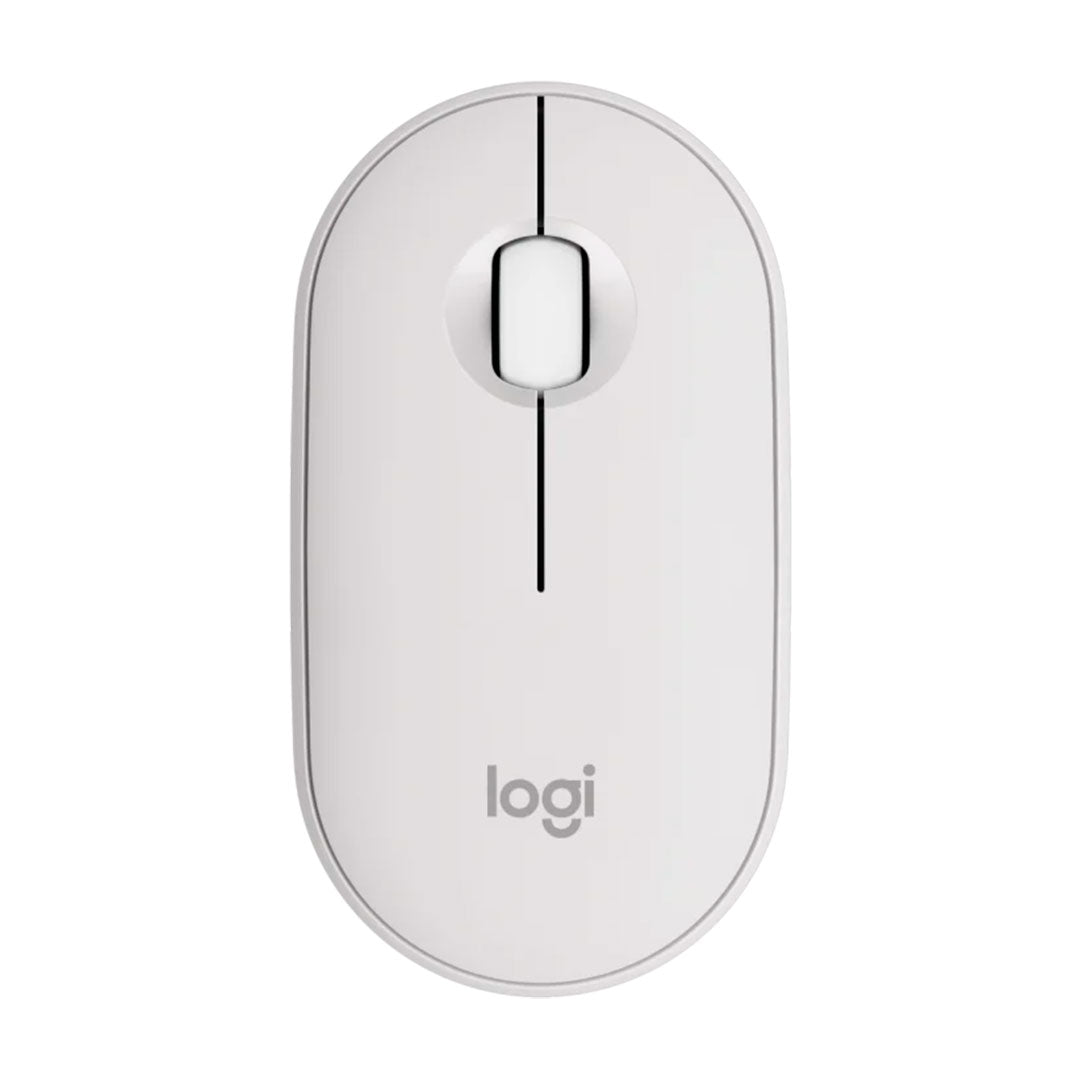 LOGITECH PEBBLE 2 M350S Mouse Bluetooth con botón Silent Touch Blanco 910-007047