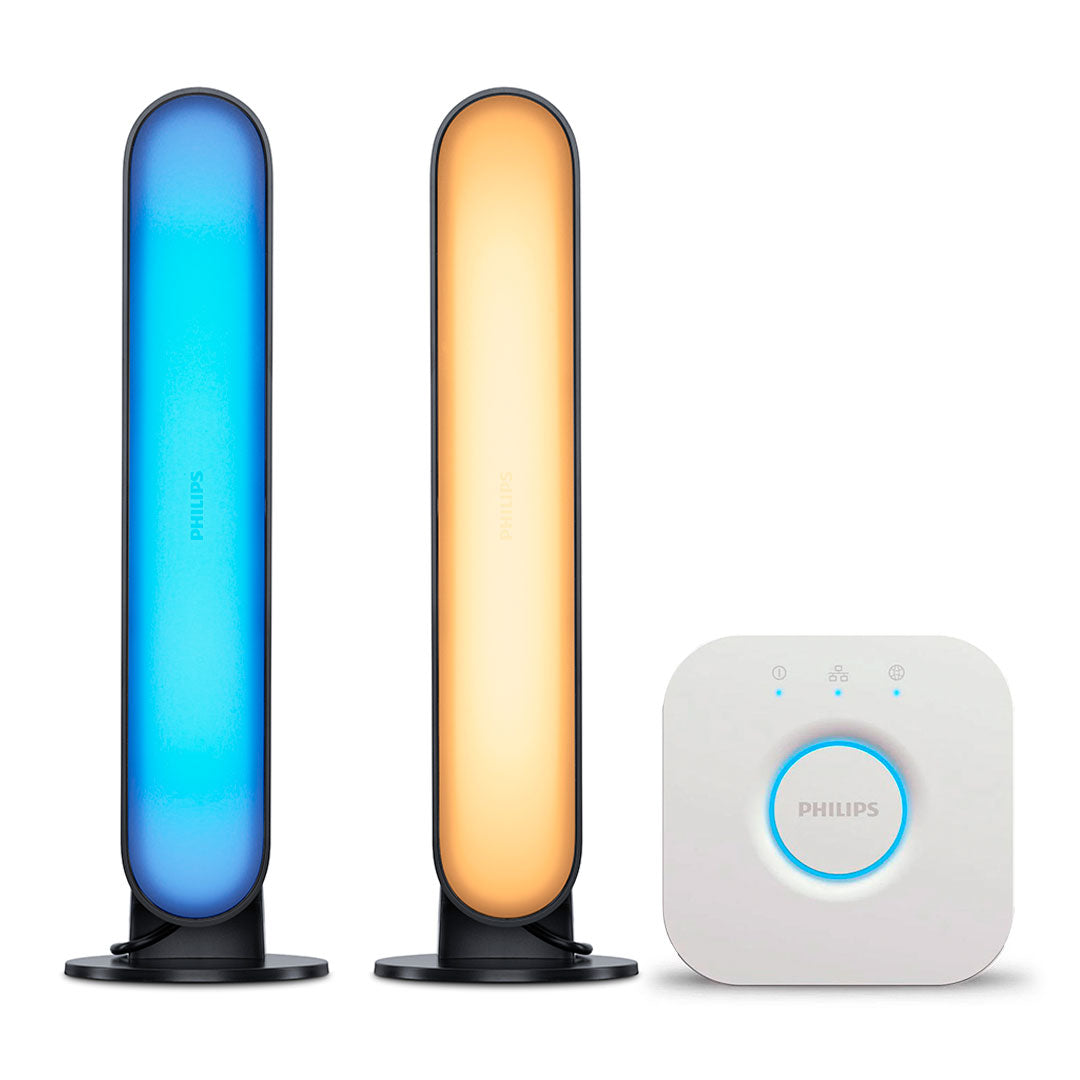 PHILIPS HUE Kit 2 Lámparas en Barra Luz Color Inc Controlador Bridge