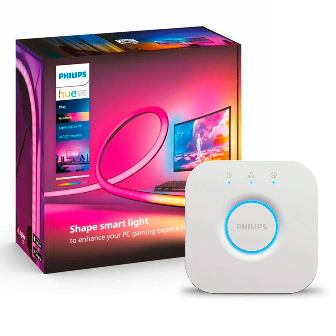 PHILIPS HUE Kit Play Gradient Tira LED 24-27" + Bridge Smart