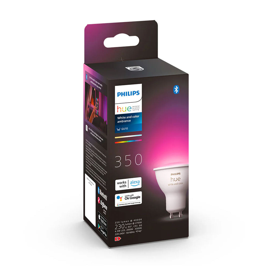 PHILIPS HUE Kit Foco GU10 Color + Bridge Inteligente