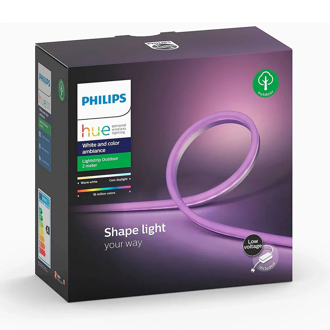 PHILIPS HUE Kit Tira Luz Led 2m Exterior + Bridge Smart