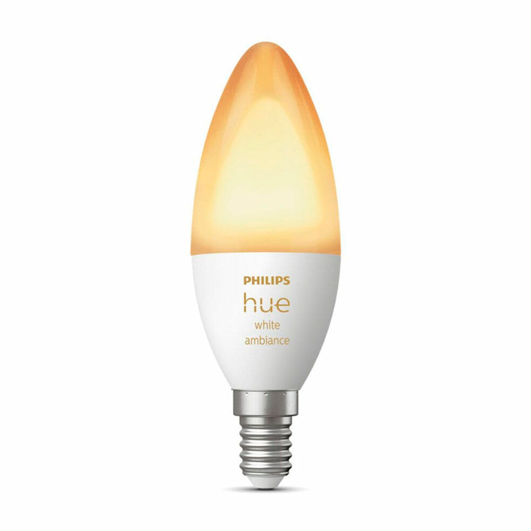 PHILIPS HUE Kit Foco Vela B39 + Bridge Inteligente