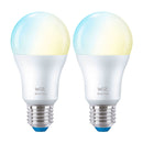 WIZ Pack 2 Lâmpada interna inteligente Wifi 8W A60 E27, branca, 806 lúmens, 25000 horas, 929002383512