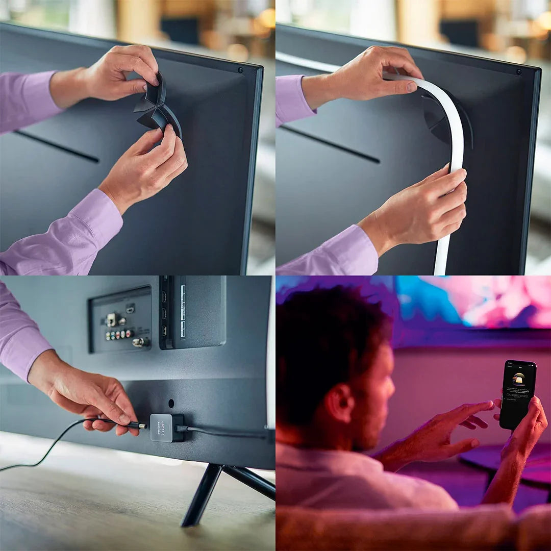 PHILIPS HUE 929002422801 Tira LED para TV 65" 19w, 25000 horas