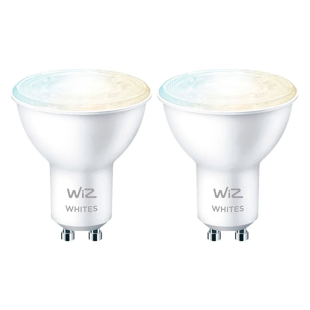 WIZ PACK-2 Foco Dicroica Inteligente Blanco GU10 4.9W 400Lúmenes Alexa Siri