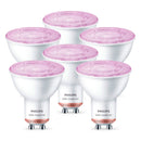 WIZ Pack 6 Smart dichroic lamp for indoor use, 50W PAR16 GU10, RGB, 345 lumens, 25000 hours 929002448411