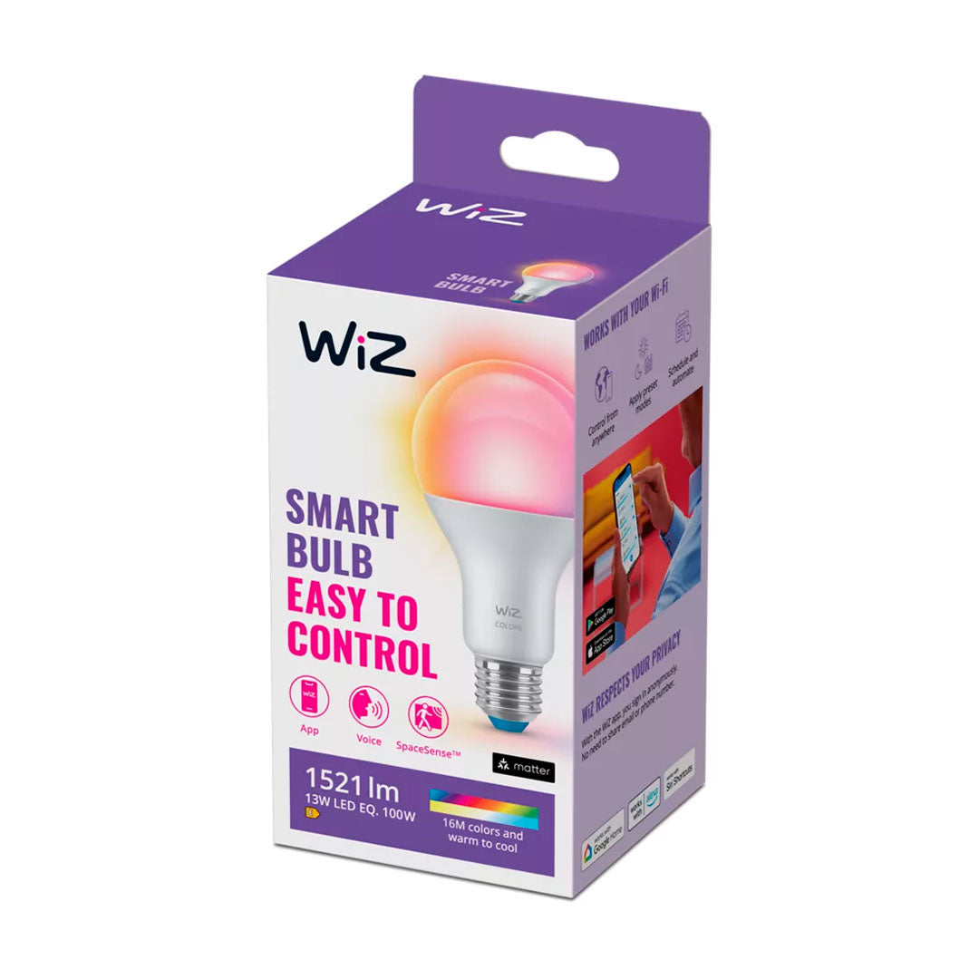 WIZ HIGH LUMEN Foco Inteligente E27 A67 Blanco Color 100W 1521Lúmenes