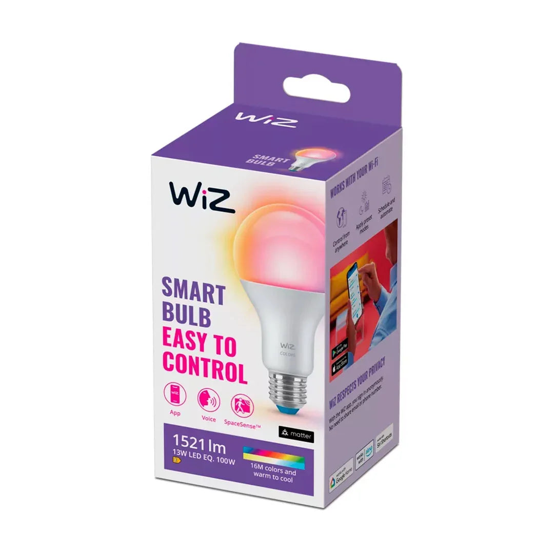 WIZ HIGH LUMEN Foco Inteligente E27 A67 Blanco Color 100W 1521Lúmenes