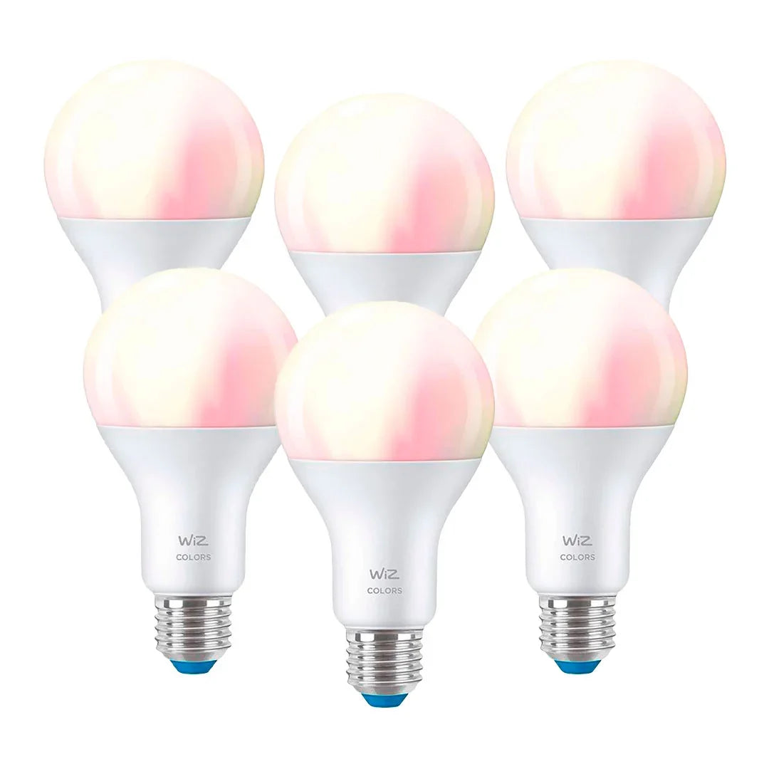 WIZ PACK-6 HIGH LUMEN Foco Inteligente E27 A67 Blanco Color 100W 1521Lúmenes