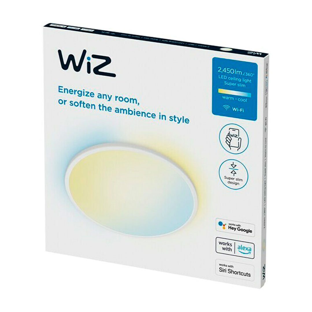 WIZ Plafón Slim Foco Inteligente Luminaria Empotrada 16W 1500Lúmenes