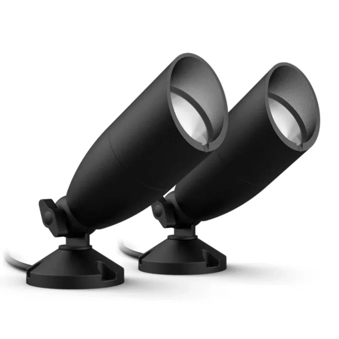 WIZ GROUND SPOTLIGHT Kit Lámpara de piso WIFI inteligente para exterior RGB, 10w, 540 lúmen, IP65, 2-PACK 929003258301