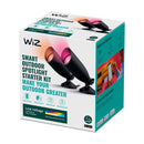 WIZ GROUND SPOTLIGHT Kit Lámpara de piso WIFI inteligente para exterior RGB, 10w, 540 lúmen, IP65, 2-PACK 929003258301