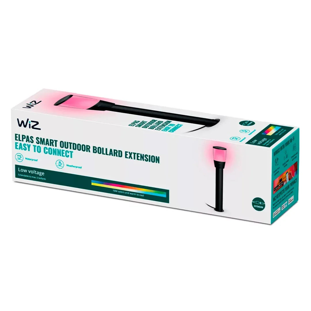 WIZ ELPAS Lámpara para pedestal WIFI inteligente RGB, 4,8w, 400 Lúmen, luminaria para exterior 929003264701