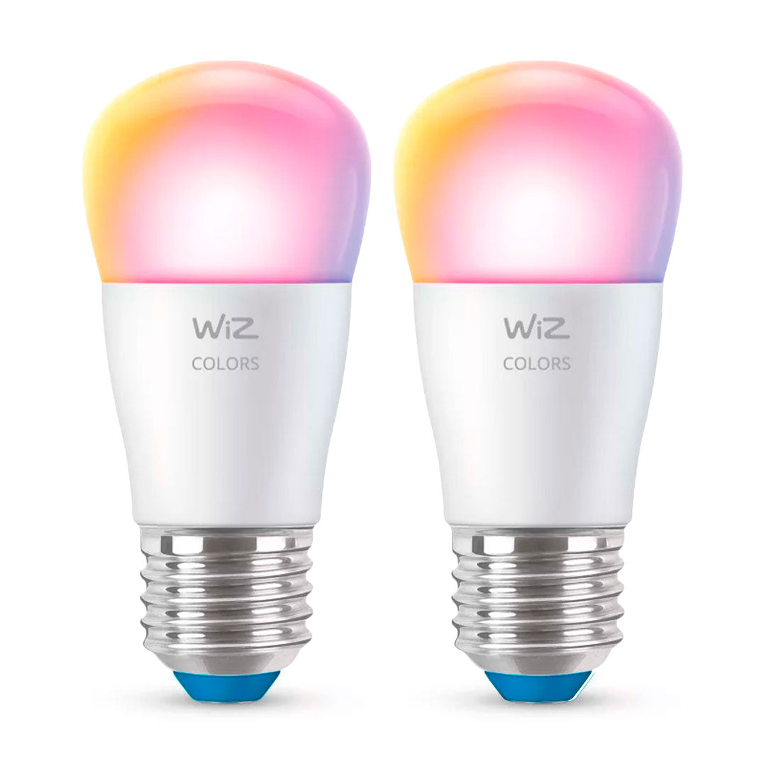 WIZ PACK-2 Foco Inteligente P45 E27 40W Multicolor 450Lúmenes 25000horas