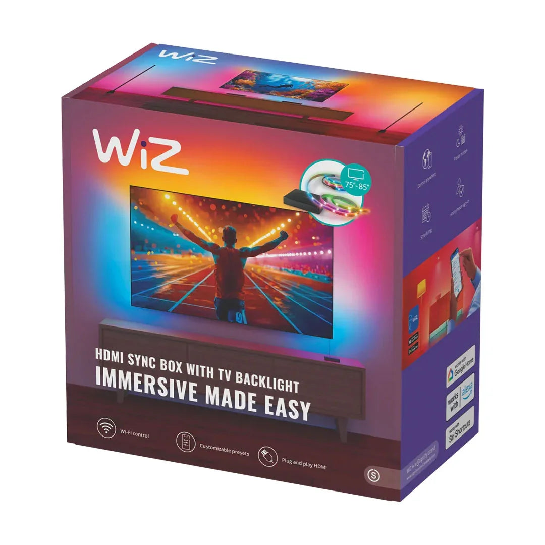 WIZ KIT PLAY HDMI Sync Box + Tira de luz led TV 75"-85" 929004667901
