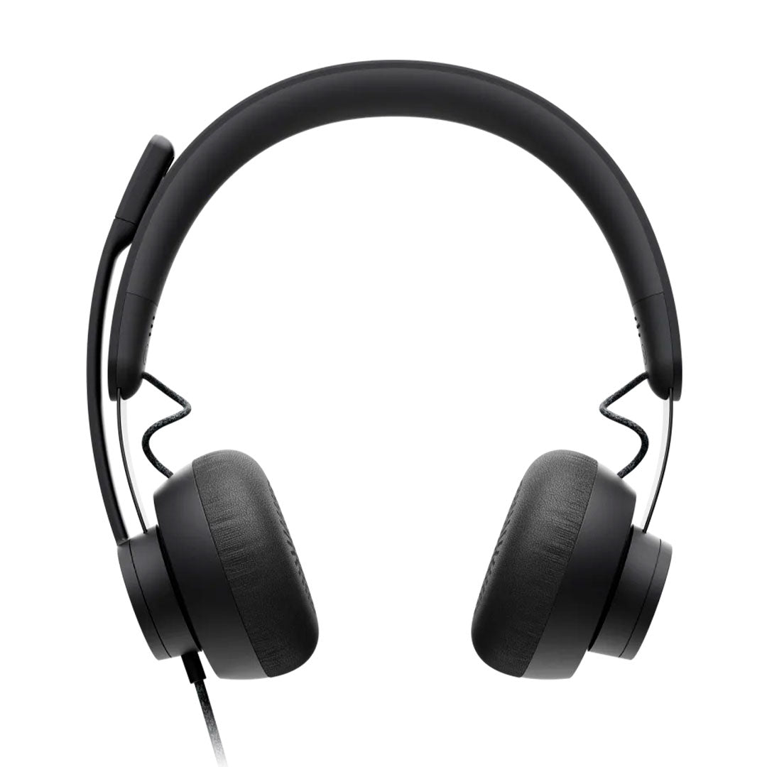 LOGITECH B2B ZONE WIRED Audífono estéreo con micrófono USB/USB-C, Negro, 981-000876
