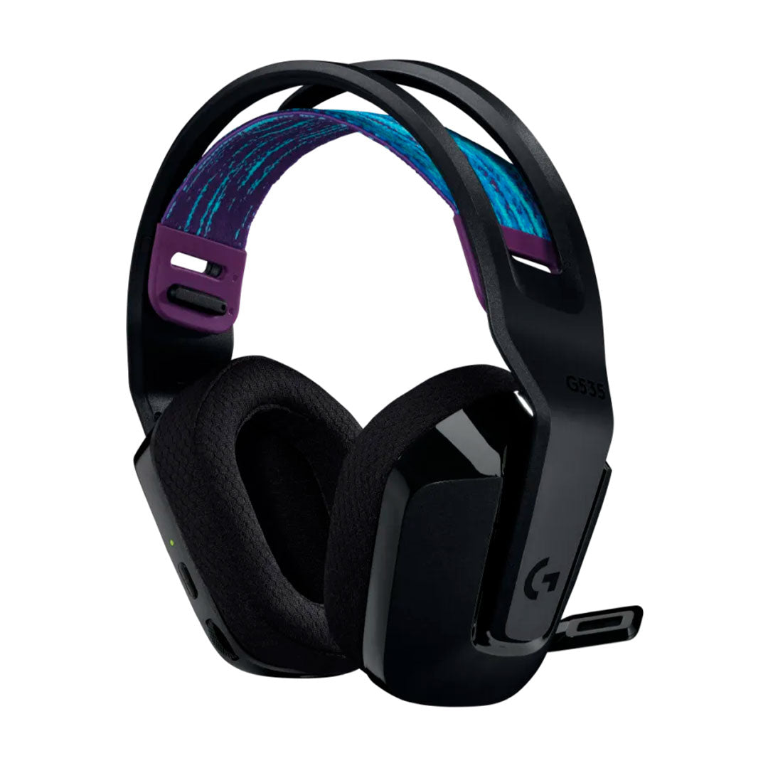 LOGITECH G535 Audífonos inalámbricos gamer con micrófono, Negro, 981-000971