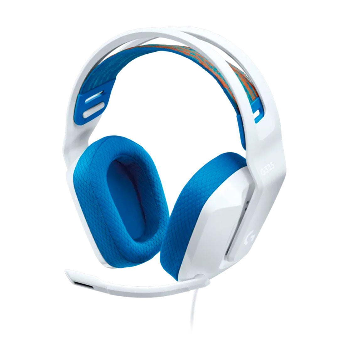 LOGITECH G335 Audífonos gamer con cable y micrófono, Blanco, 981-001017