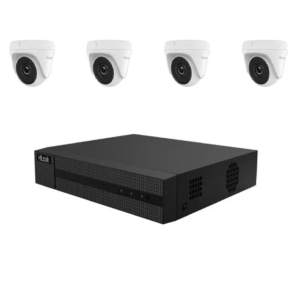 HILOOK HIKIT/TK-4142TH-MH Kit Cámara de Seguridad 2MP: DVR+Disco 1TB+4Cámaras+4Cables Preparados+1Fuente