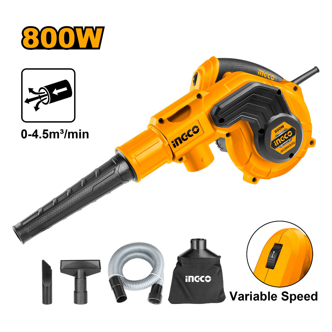 INGCO AB8008 Sopladora 800w + accesorios