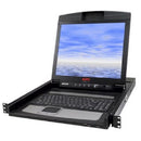 Console de rack KVM APC AP5717 com tela LCD de 17" com teclado e touchPad 1U para rack