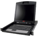 Console de rack KVM APC AP5717 com tela LCD de 17" com teclado e touchPad 1U para rack
