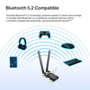 Adaptador TP-LINK ARCHER TX55E PCIe WIFI 6 Banda dupla AX3000