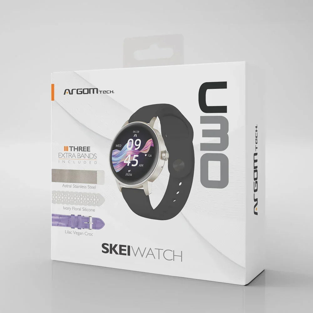 ARGOMTECH RELOJ SMART SKEIWATCH C30 ROSE GOLD RG 3 CORREAS