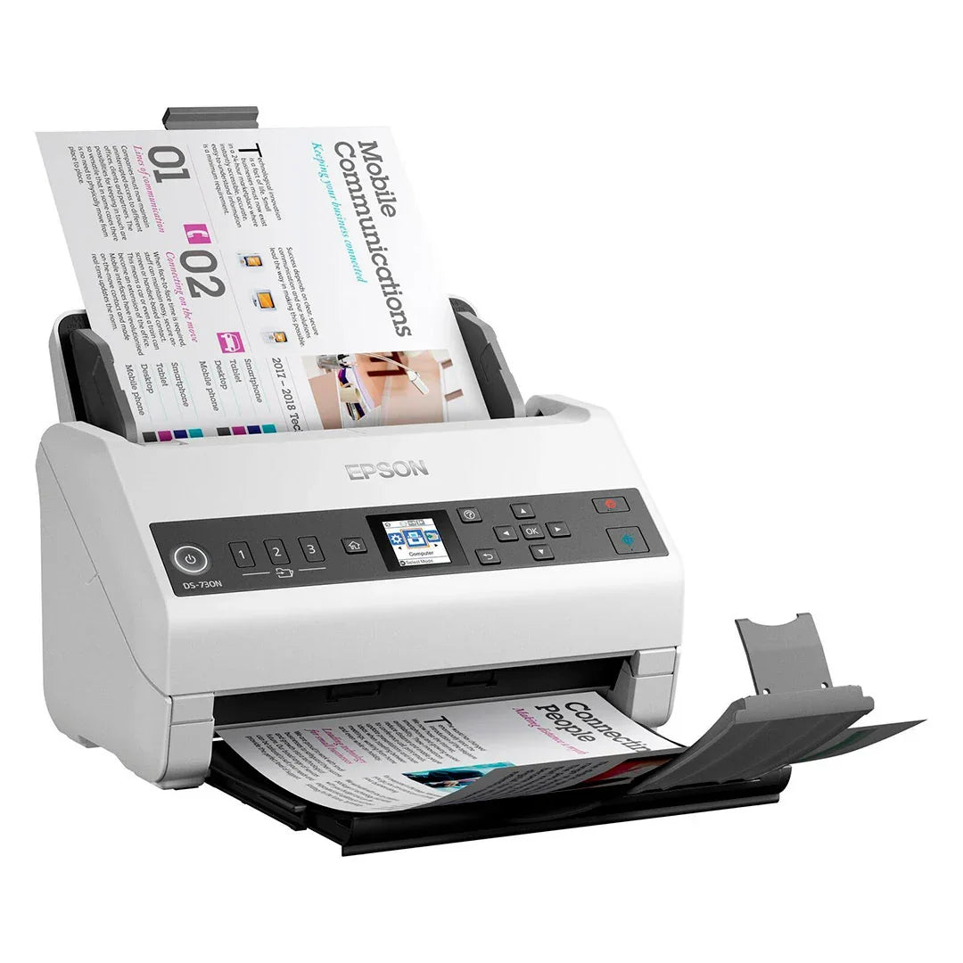 EPSON DS-730N Escáner de Documentos a Color 80 ipm Dúplex y en Red B11B259201