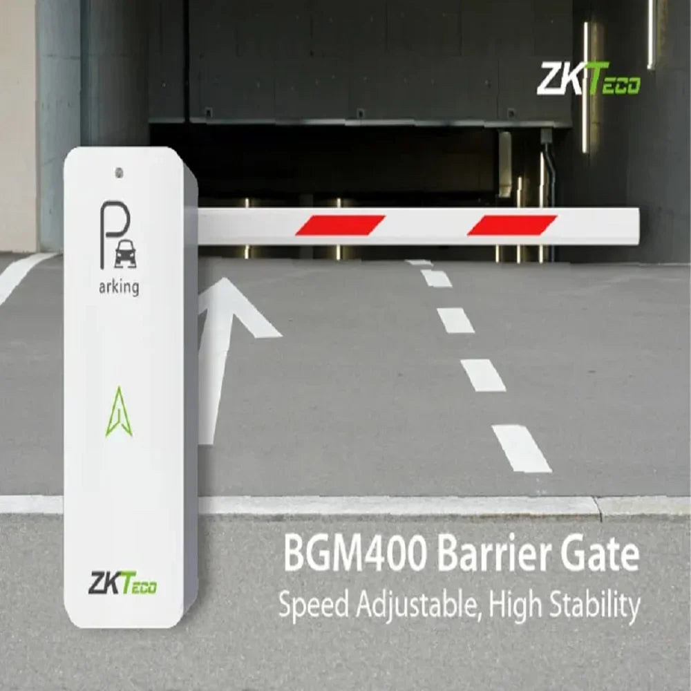 ZKTECO BGM400L Barrera Vehicular Izquierdo con Brazo de 4m. Incluye Fuente