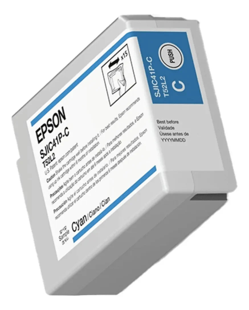 EPSON C13T52L220 Cartucho de Tinta Cyan para Impresoras ColorWorks