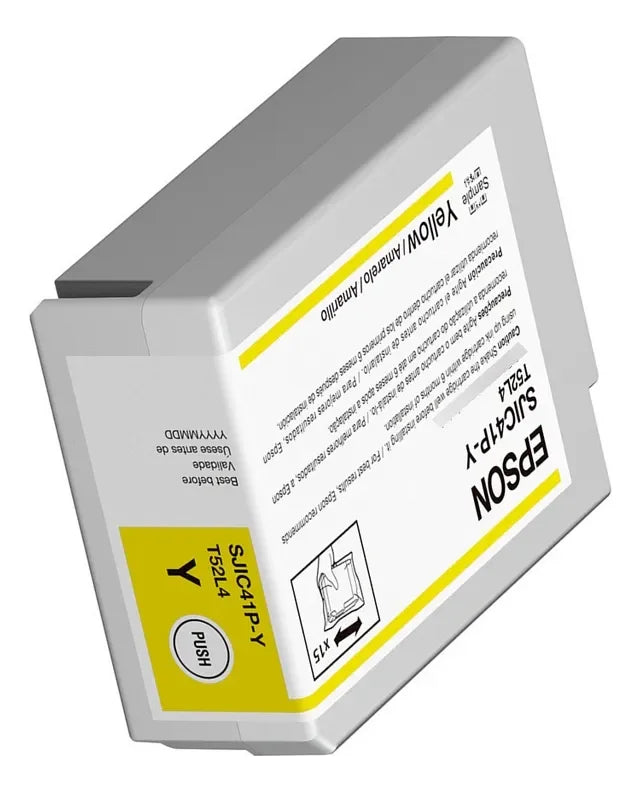 EPSON C13T52L420 Cartucho de Tinta Amarilla para Impresoras ColorWorks