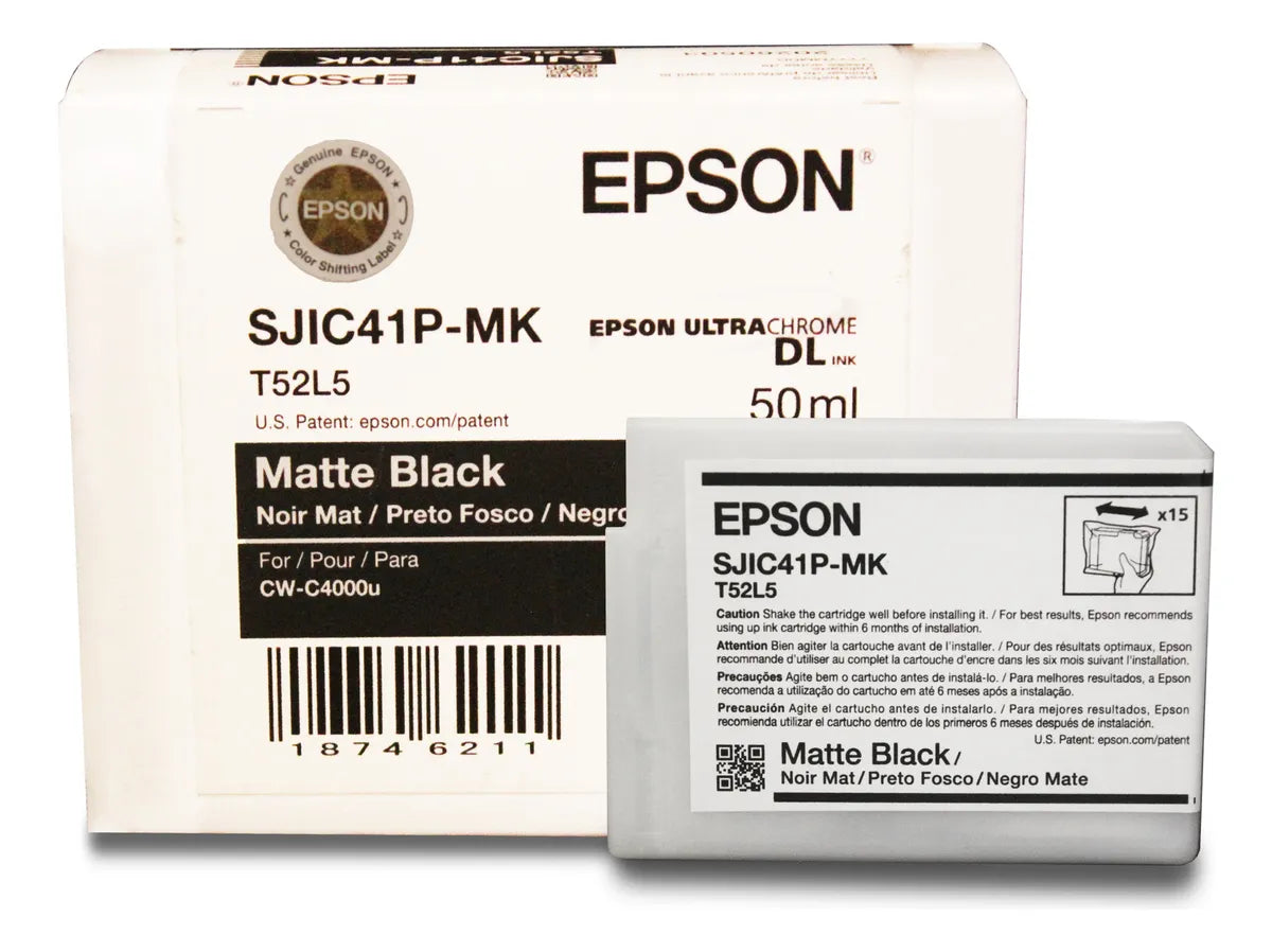 EPSON C13T52L520 Cartucho de Tinta Negra Mate para ColorWorks
