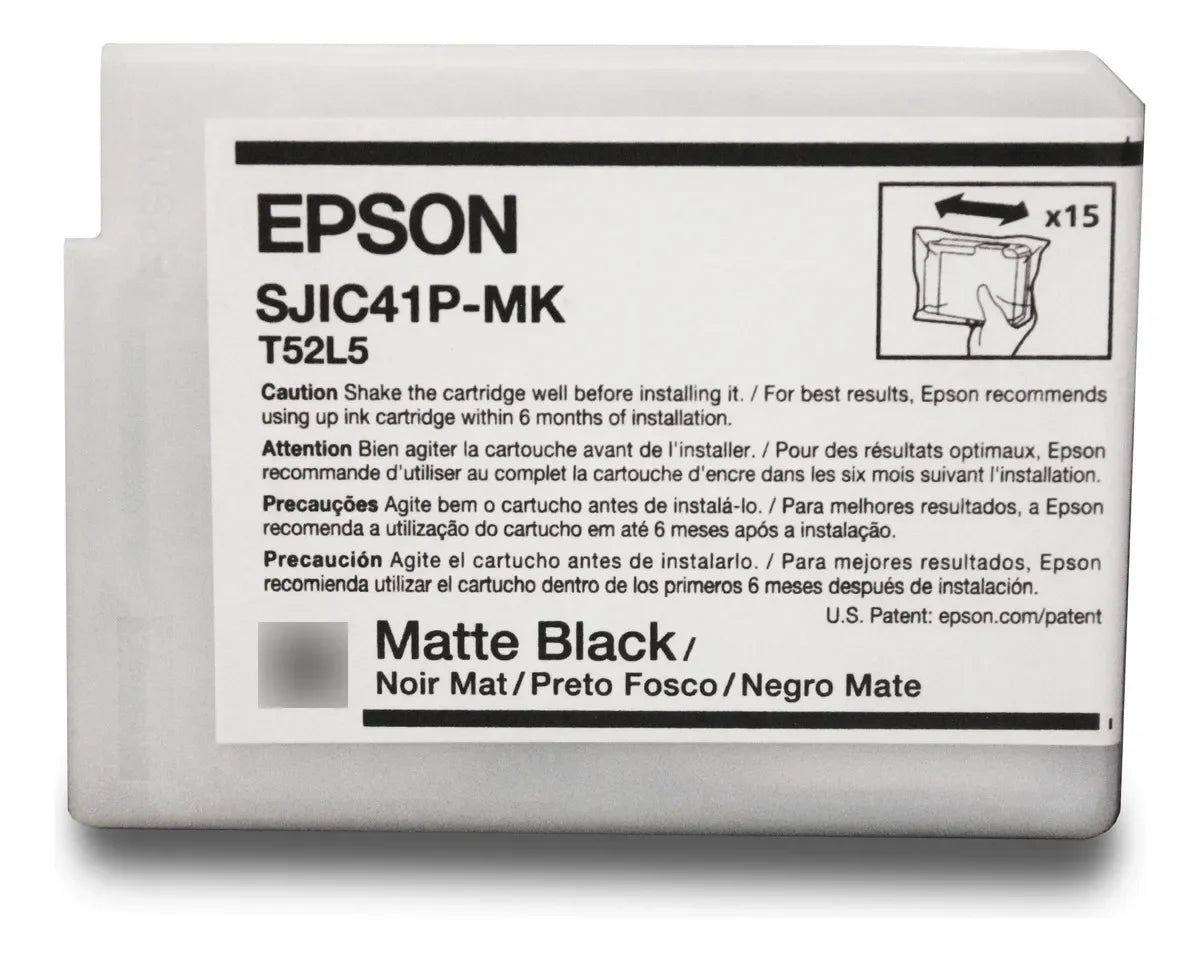 EPSON C13T52L520 Cartucho de Tinta Negra Mate para ColorWorks