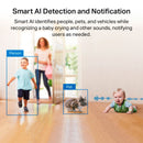 TP-LINK TAPO C225 2K QHD 360º Wireless Camera Detects Pets, People and Noises