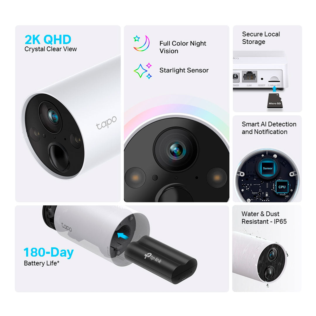 TP-LINK TAPO C420S4 Cámaras de seguridad WIFI 2K