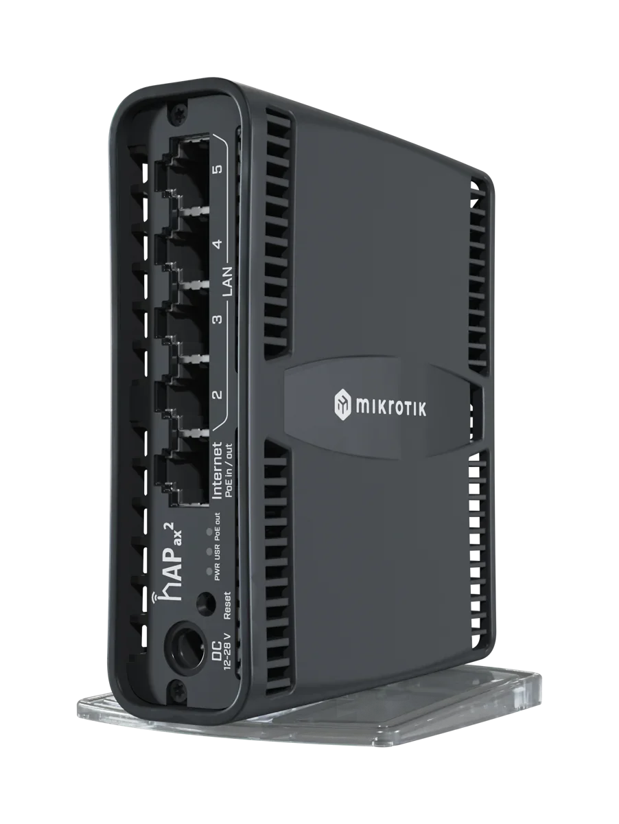 MIKROTIK C52iG-5HaxD2HaxD-TC hAP AX2 Router WIFI6 AX1800 Dual Band PoE Ram 1GB Nand 128MB RouterOS