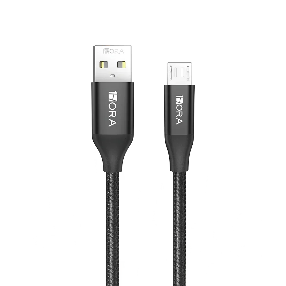 1HORA CAB248-B Cable Trenzado Tipo USB-A a USB Micro-C 1M