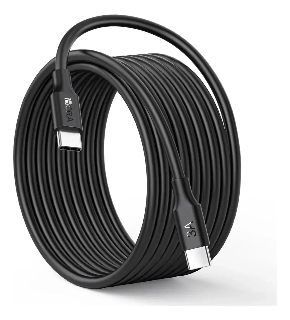 1HORA CAB270-B Cable USB Tipo-C a Tipo-C PVC 2m