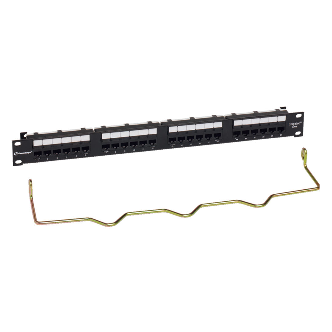 COMMSCOPE CC0057596/1 Patch Panel Uniprise 24 Puertos Cat6 UTP Cargado Serie M