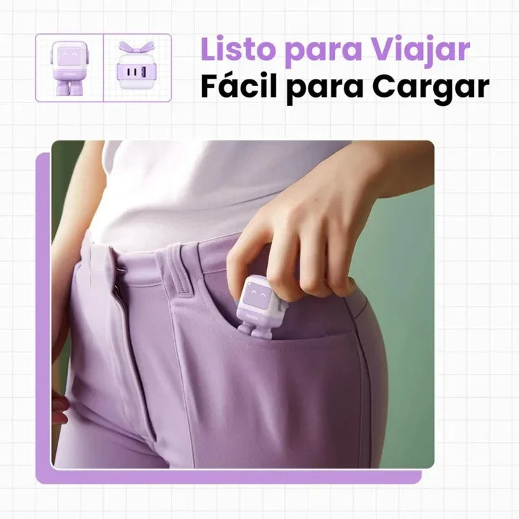 UGREEN CD361 35314 Nexode Cargador GAN USB-C 65W Lila