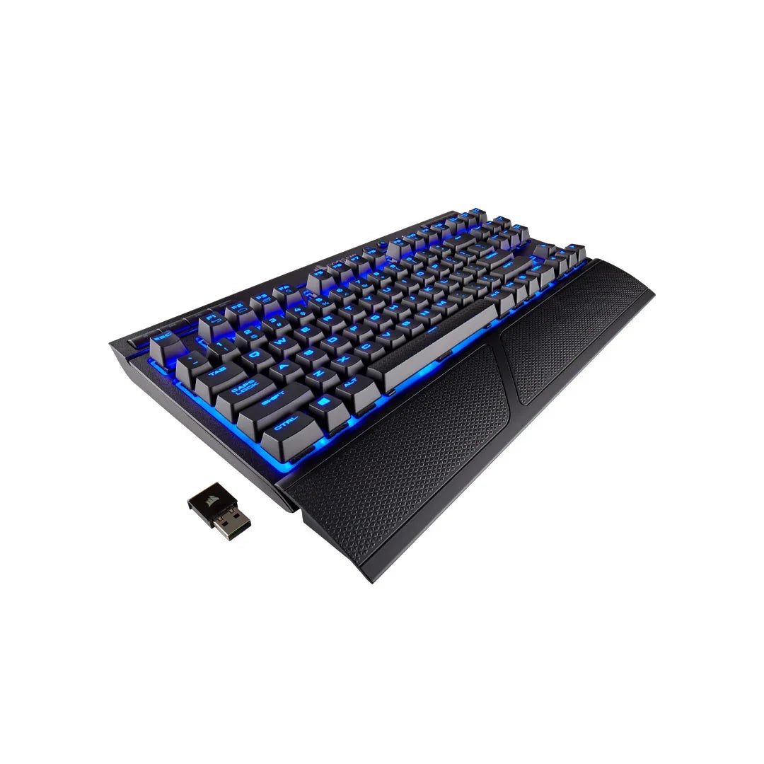 CORSAIR K63 Teclado Mecanico Wireless Blue LED CHERRY MX Red