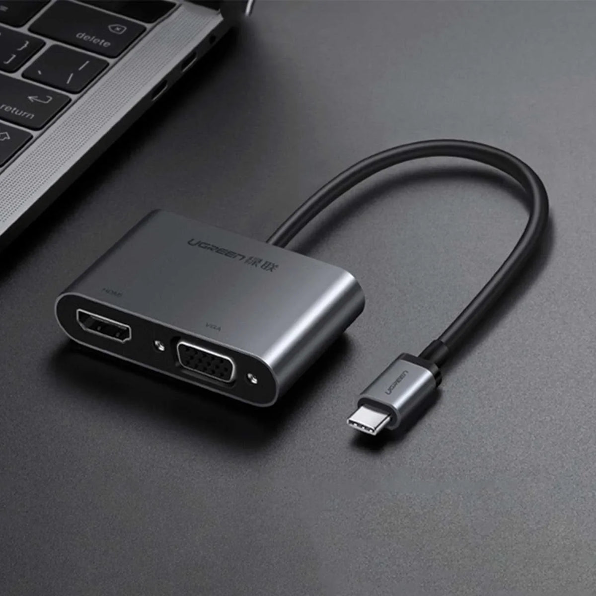 UGREEN CM162 50505 Adaptador USB-C a HDMI y VGA