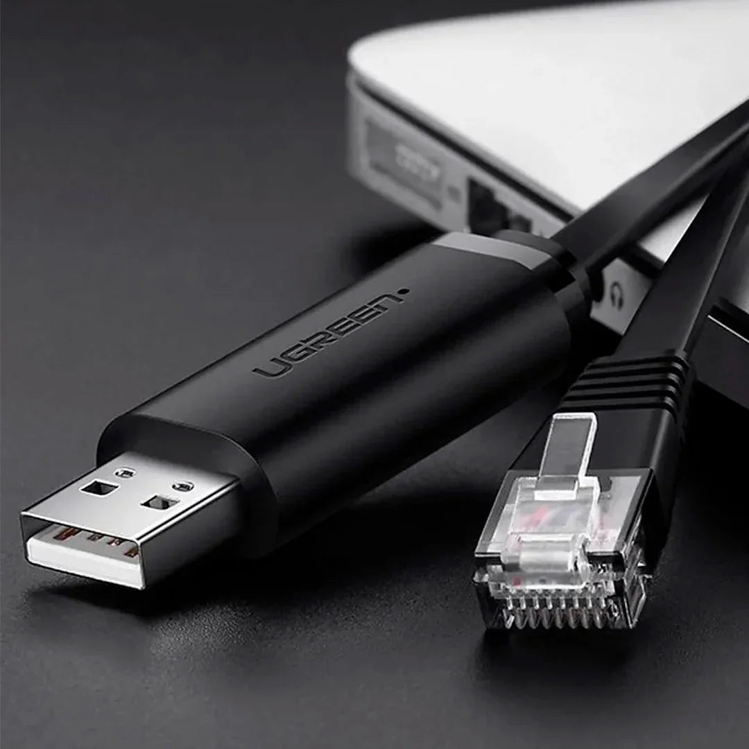 UGREEN CM204 50773 Cable USB 2.0 a RJ45 para Consolas con Chip FTDI 1.5m
