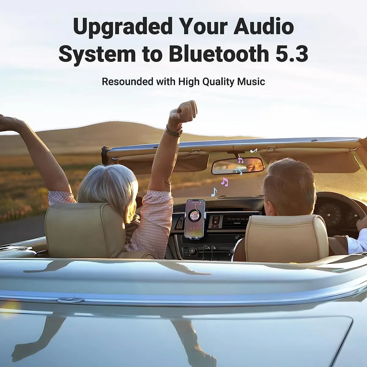UGREEN CM309 70601 Adaptador Bluetooth 5.0 USB a 3.5mm Carro Speaker