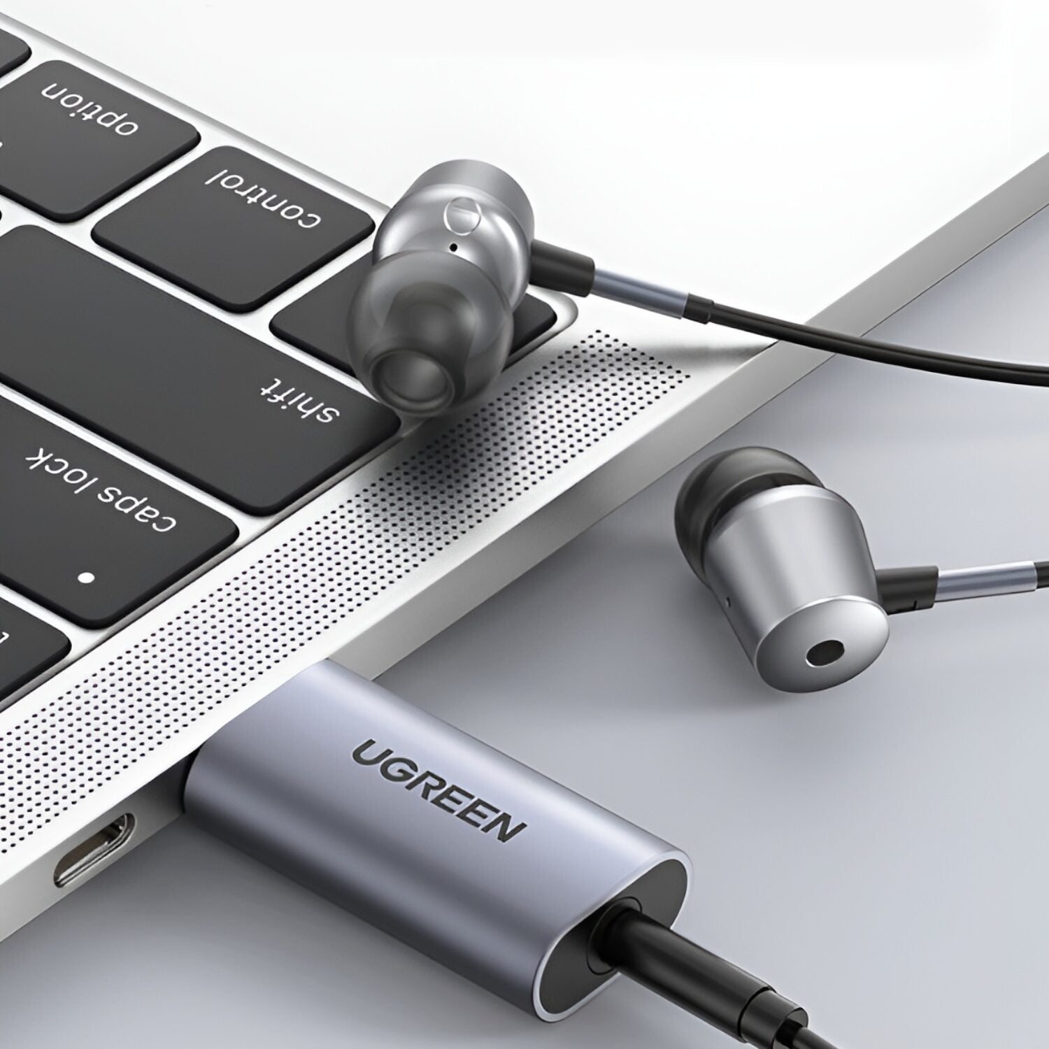 UGREEN CM383 80864 Adaptador Audio Externo Estereo Grey