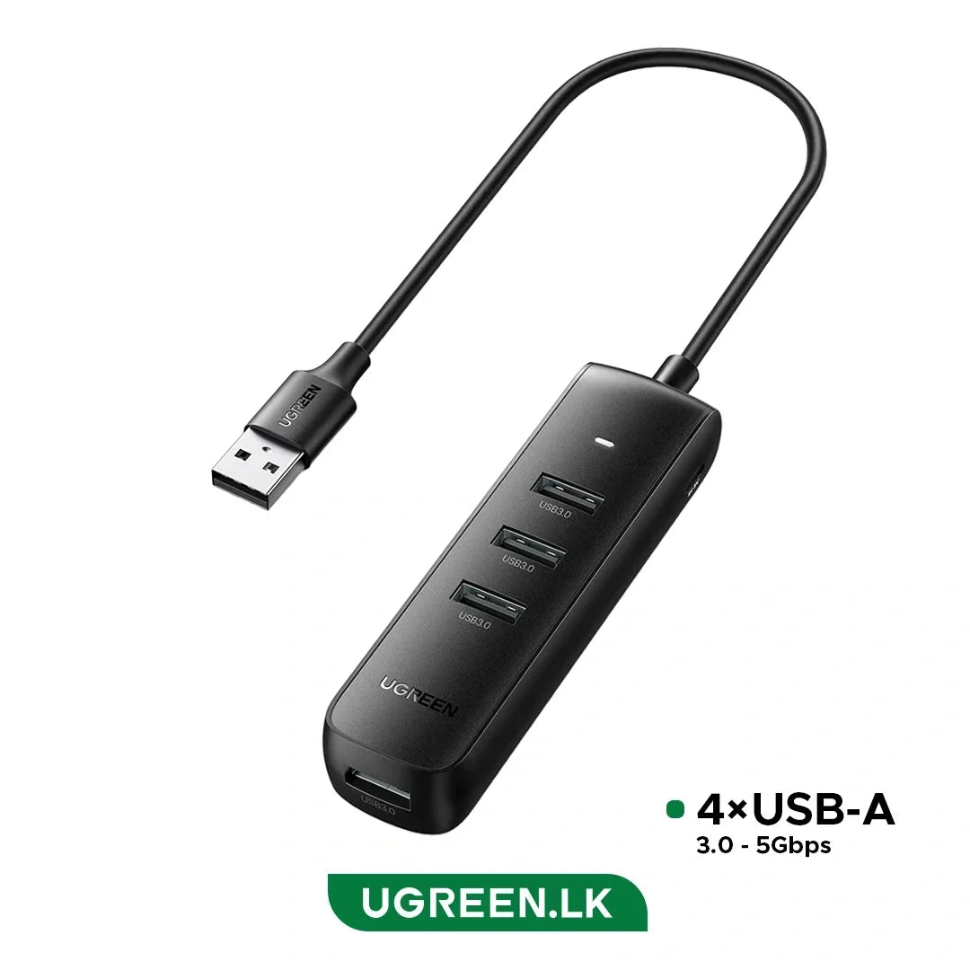 UGREEN CM416 10915 Adaptador USB 3.0 4 Puertos HUB 0.25m