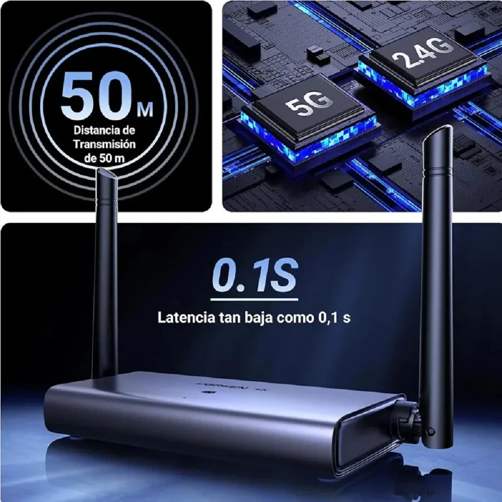 UGREEN CM586 90909A Extensor Inalámbrico HDMI Doble Banda