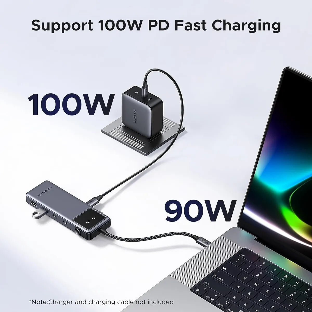 UGREEN CM888 35998 Hub USB-C 6 en 1 con HDMI 4K 60Hz y Puertos USB-A/C